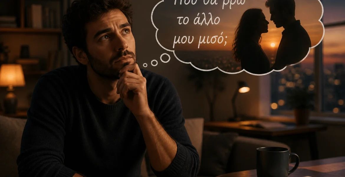 πού θα βρω το άλλο μου μισό, αναρωτιέται άνδρας.