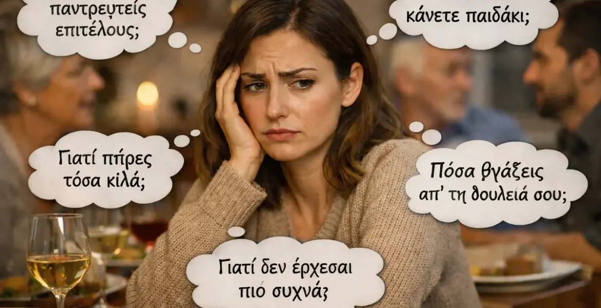 πώς να αντιμετωπίσω το οικογενειακό τραπέζι, αναρωτιέται γυναίκα.