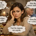 πώς να αντιμετωπίσω το οικογενειακό τραπέζι, αναρωτιέται γυναίκα.
